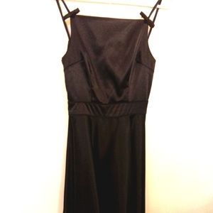 Stop Staring! Women's Satin Spaghetti Strap A-line Midi Dress Size XS